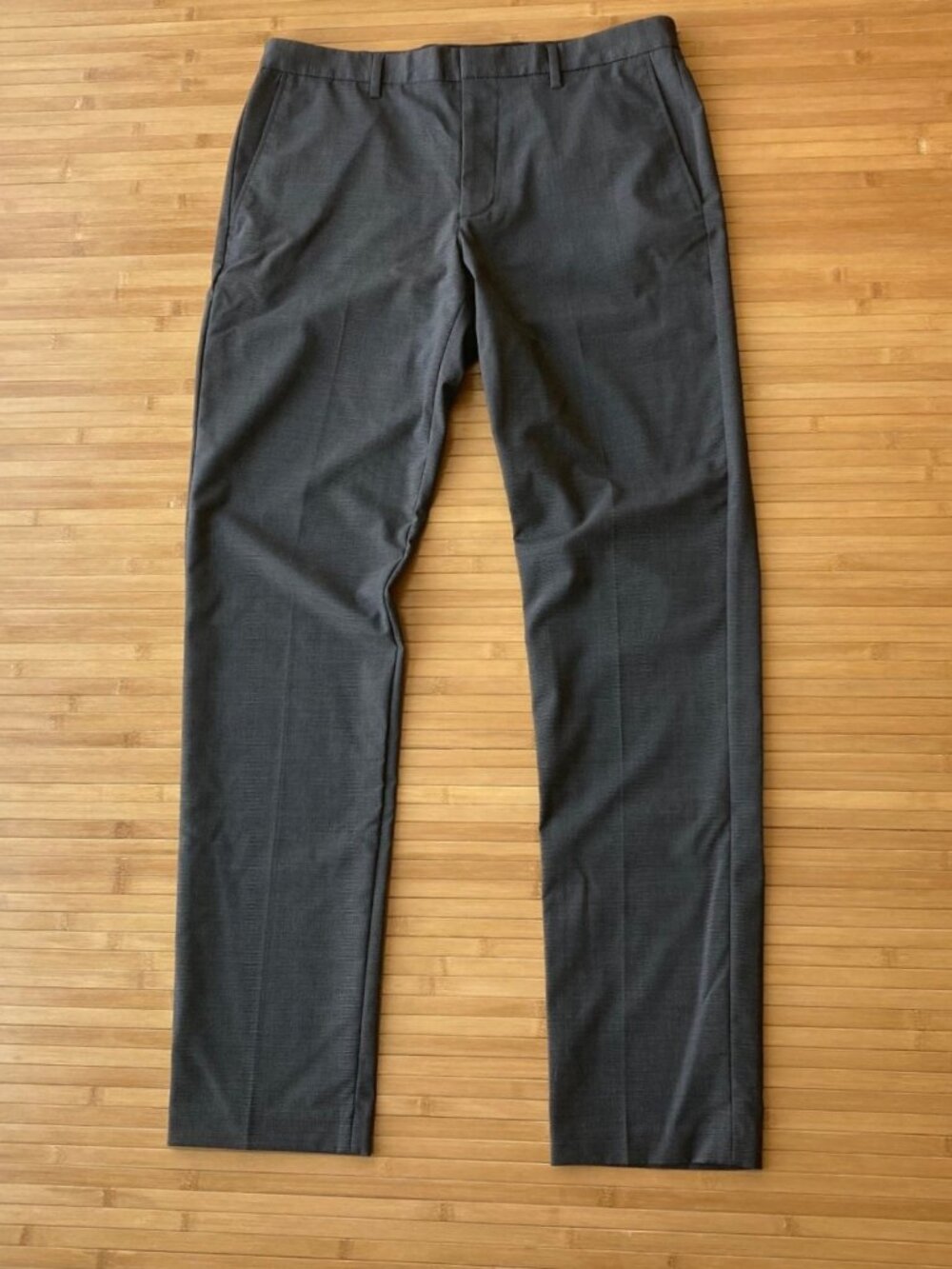 J Crew Thompson Suit Pant Four Season Wool Blend Mens 32x34 Charcoal Houndstooth